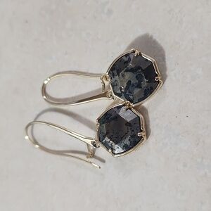 Kendra Scott Davis Drop Earrings-Gold w/ Pyrite